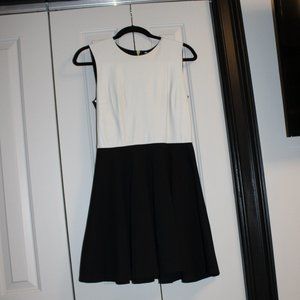 DIANE VON FURSTENBERG, Size 4,  Leather Body Jennie Dress